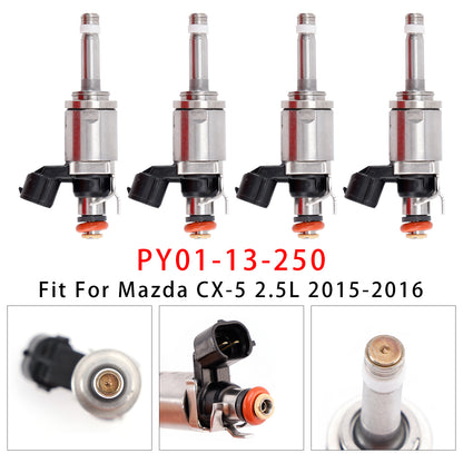 2014-2016 Mazda 6 2.5L PY01-13-250 4Pcs Fuel Injector