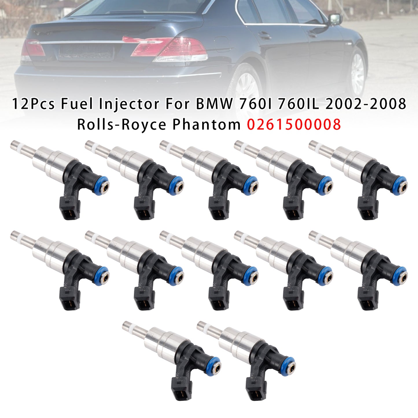 2002- Rolls-Royce Phantom 6.75 FJ742 12Pcs Fuel Injector