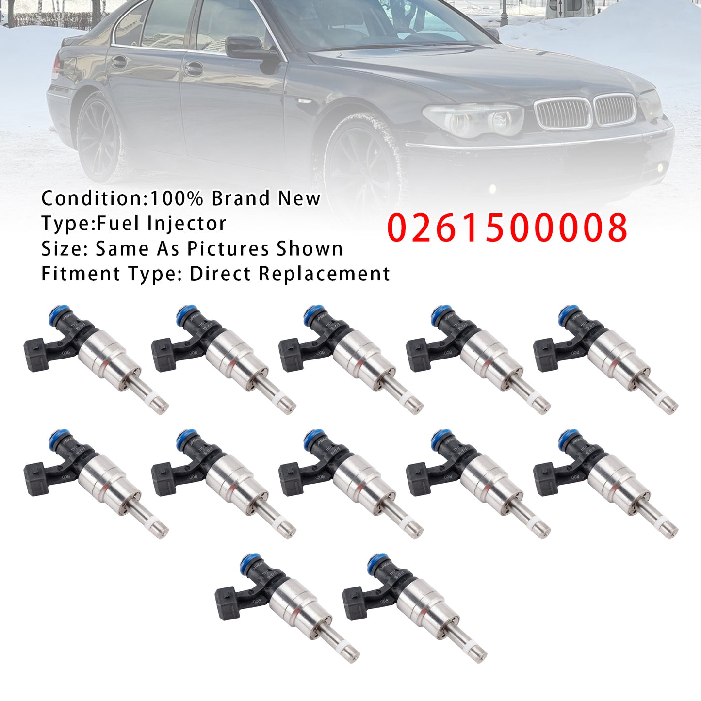 2002- Rolls-Royce Phantom 6.75 FJ742 12Pcs Fuel Injector