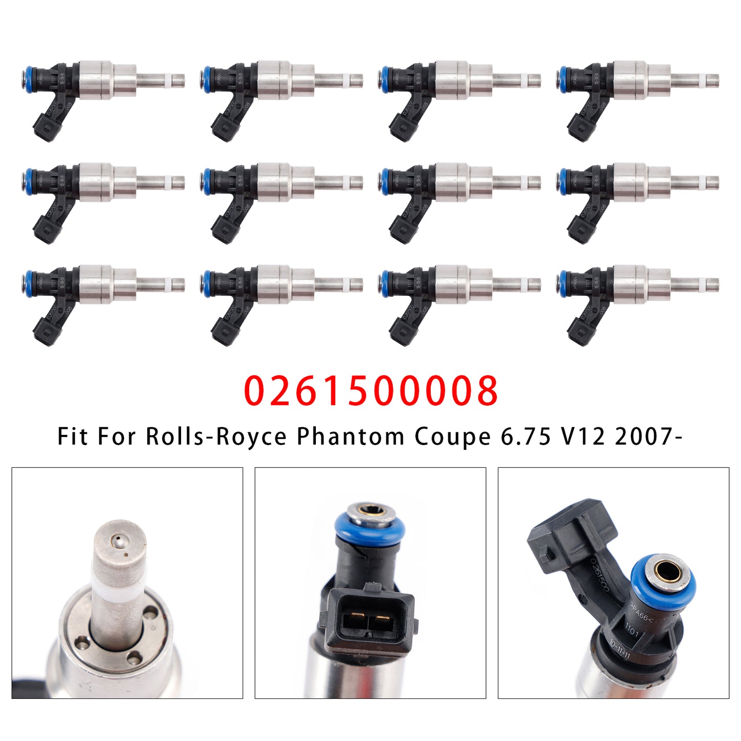 2002- Rolls-Royce Phantom 6.75 FJ742 12Pcs Fuel Injector