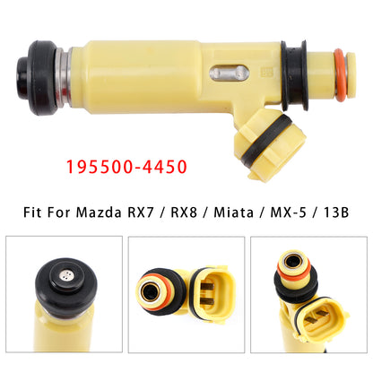 2004-2009 Mazda RX-8 1.3L 195500-4450 1Pcs Fuel Injector