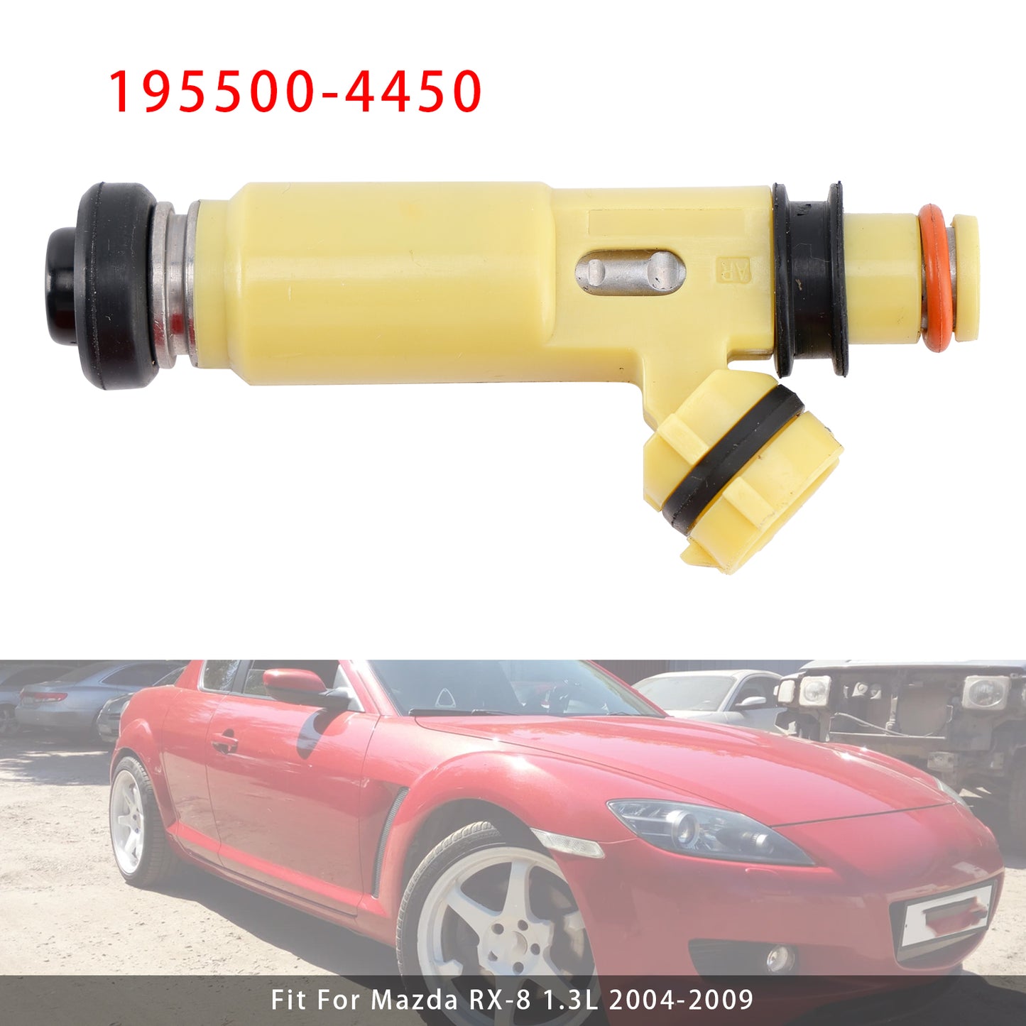 2004-2009 Mazda RX-8 1.3L 195500-4450 1Pcs Fuel Injector