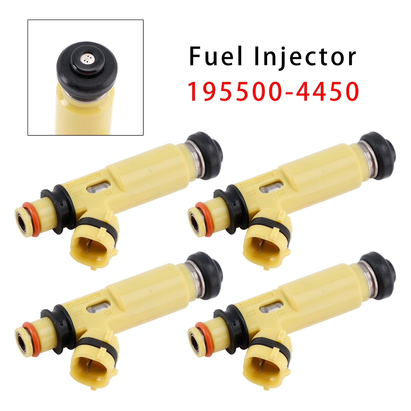 MAZDA MX-5 Miata RX-8 RX-7 1.3 1.8L 2.0L 195500-4450 4Pcs Fuel Injector