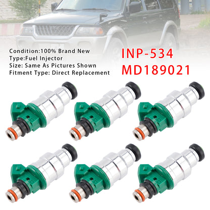 1994-1996 Mitsubishi Montero 3.5L V6 INP-534 MD189021 6Pcs Fuel Injector