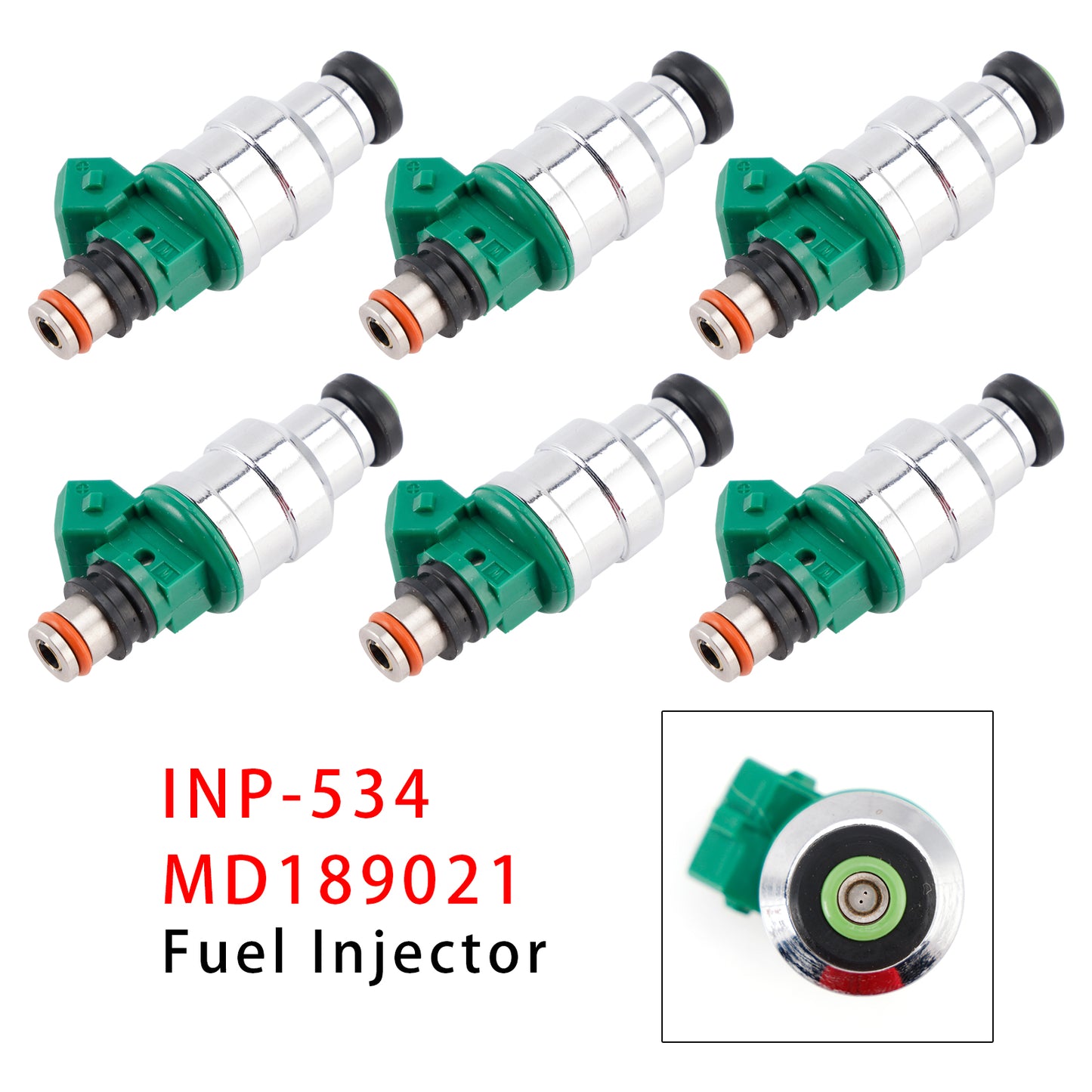 1994-1996 Mitsubishi Montero 3.5L V6 INP-534 MD189021 6Pcs Fuel Injector
