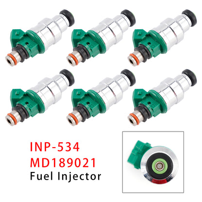 1994-1996 Mitsubishi Montero 3.5L V6 INP-534 MD189021 6Pcs Fuel Injector