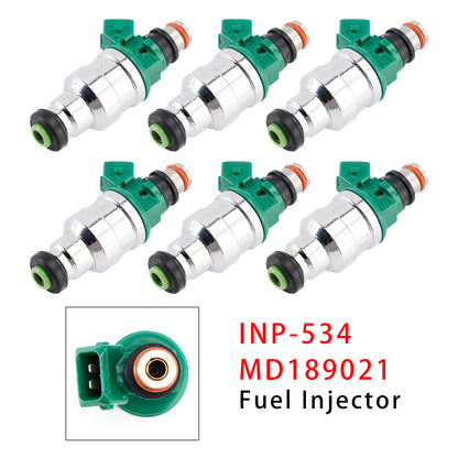 1994-1996 Mitsubishi Montero 3.5L V6 INP-534 MD189021 6Pcs Fuel Injector