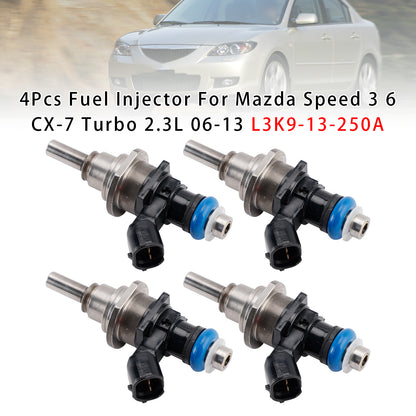 2006/12-2009/06 Mazda 3 BK 2.3 MPS Turbo 2261 ccm 191 KW 260 PS E7T20171 4Pcs Fuel Injector