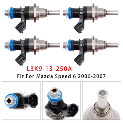 2006/12-2009/06 Mazda 3 BK 2.3 MPS Turbo 2261 ccm 191 KW 260 PS E7T20171 4Pcs Fuel Injector