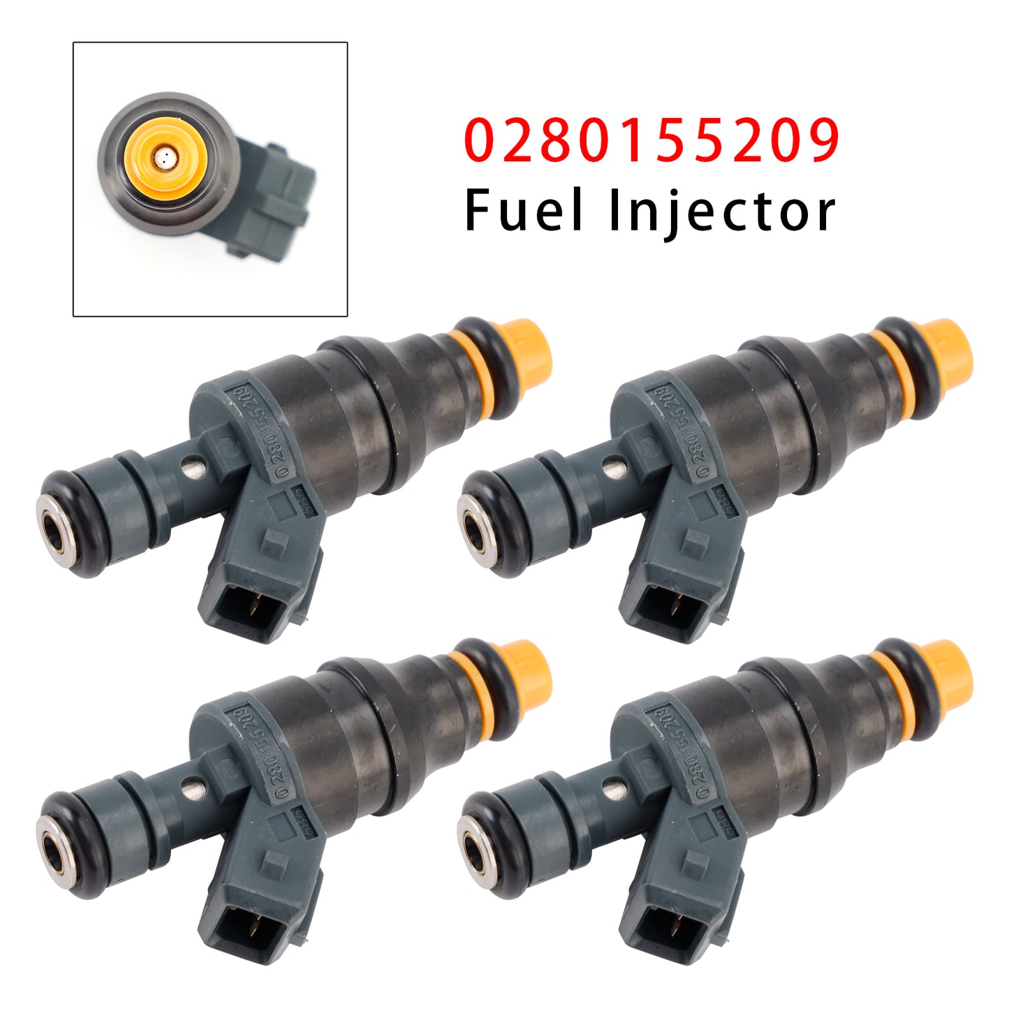 Mercedes-Benz 300E/SE/TE/CE E320 C280 C36 0280155209 4Pcs Fuel Injector