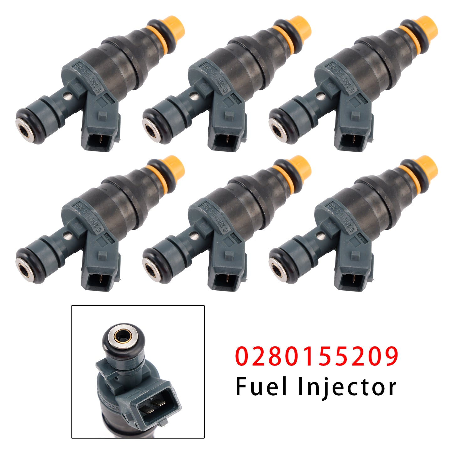 Mercedes-Benz 300E/SE/TE/CE E320 C280 C36 0280155209 6Pcs Fuel Injector
