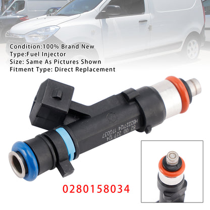 2012.11- DACIA DOKKER 1.6 1.6l 61kw 83hp Petrol K7M 812 K7M 828 WG1013721 1Pcs Fuel Injector