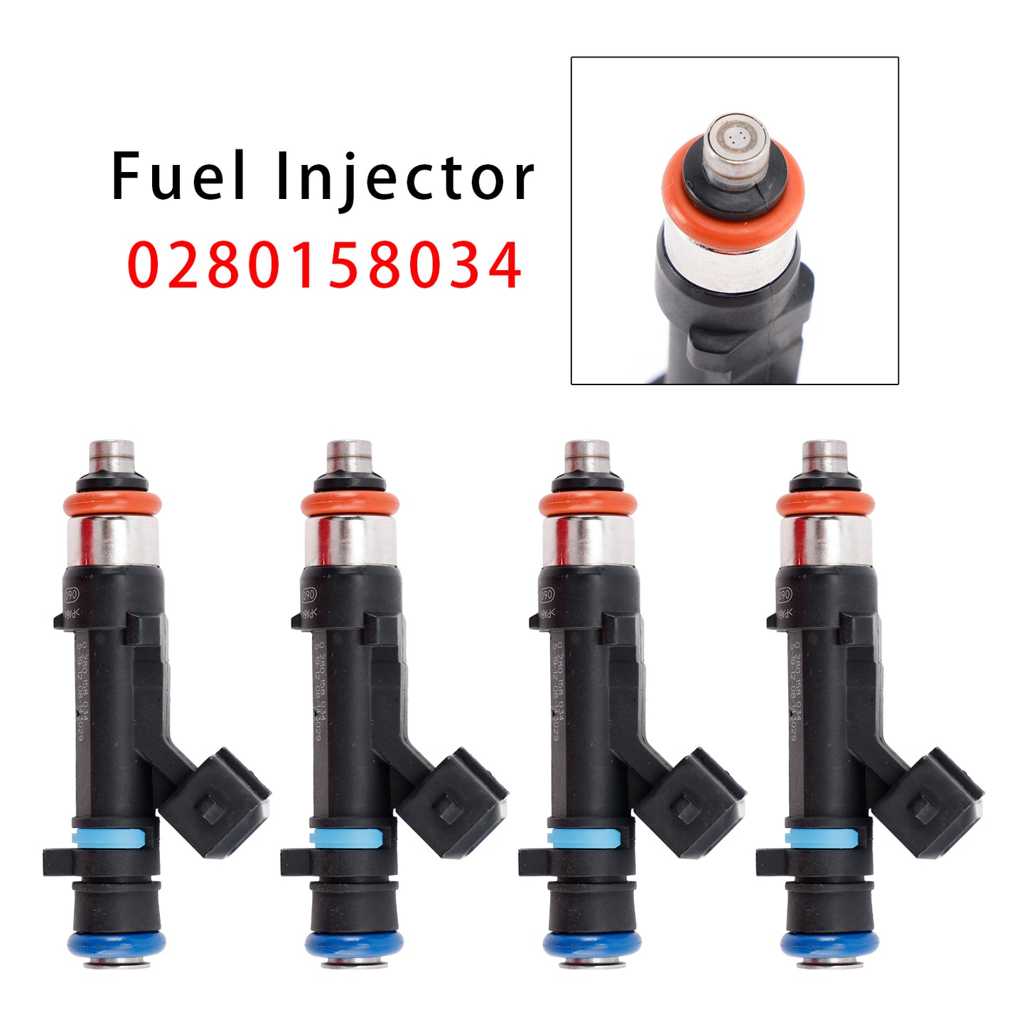 2013.11- DACIA DOKKER 1.6 LPG 1.6l 61kw 83hp Petrol/Petroleum Gas (LPG) K7M 812 K7M 828 272393 4Pcs Fuel Injector