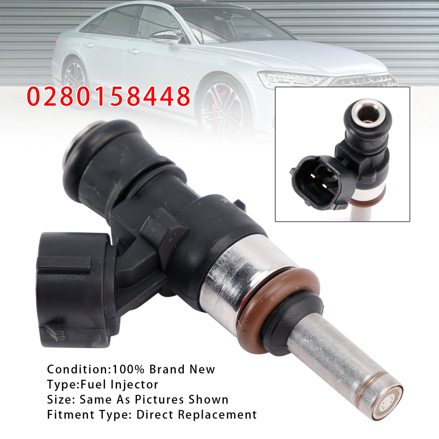 AUDI 06L906031D 1Pcs Fuel Injector