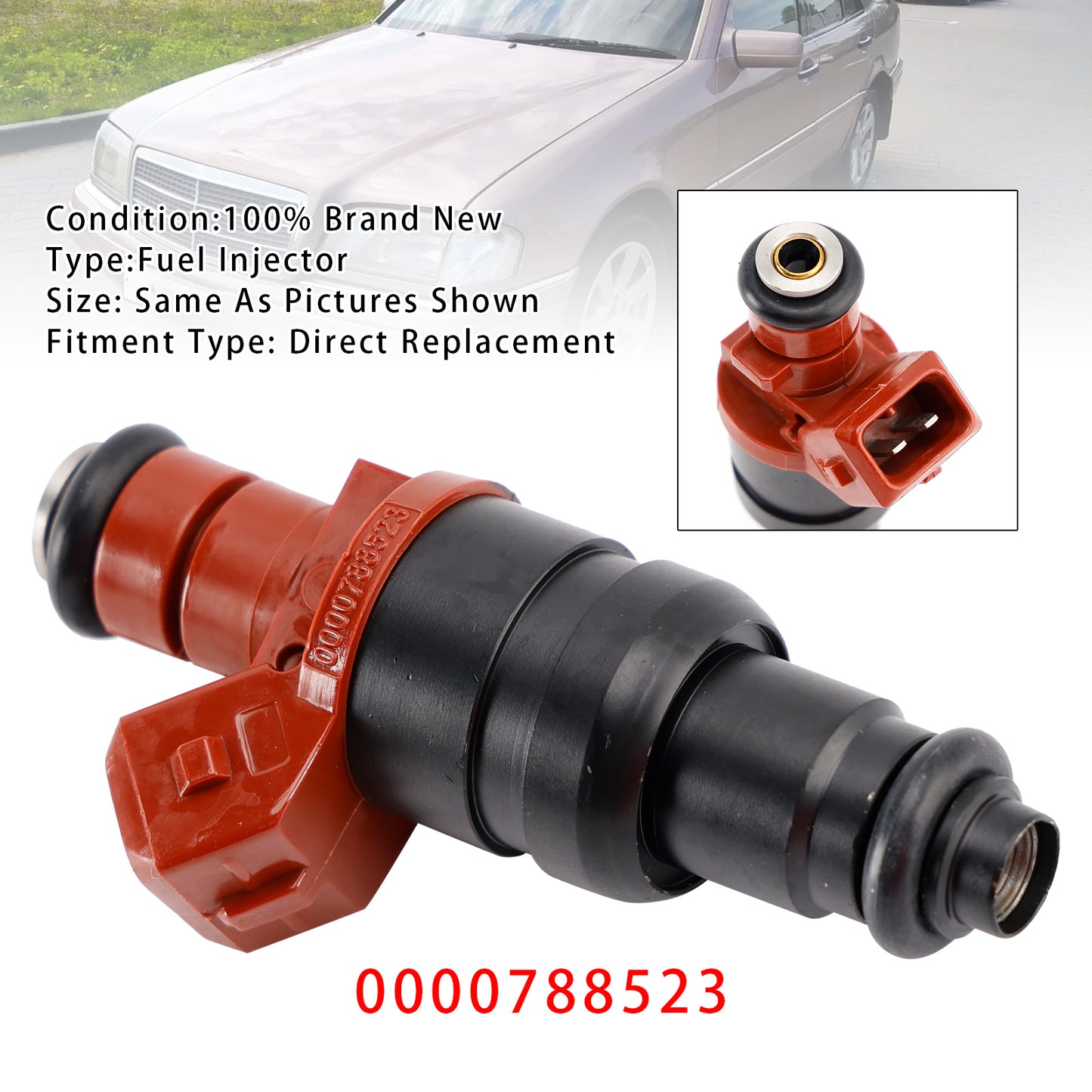 1994-1996 Mercedes-Benz C220 Base Sedan 2.2L L4 Chassis 202.022 628-330 1Pcs Fuel Injector