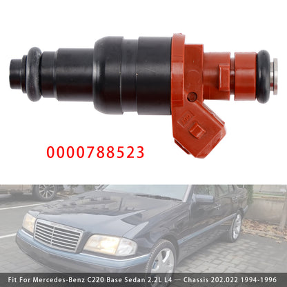 1994-1996 Mercedes-Benz C220 Base Sedan 2.2L L4 Chassis 202.022 628-330 1Pcs Fuel Injector