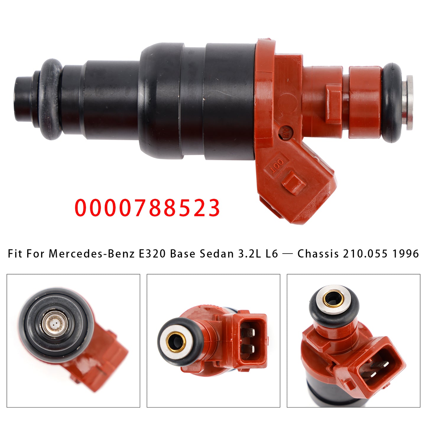 1994-1996 Mercedes-Benz C220 Base Sedan 2.2L L4 Chassis 202.022 628-330 1Pcs Fuel Injector