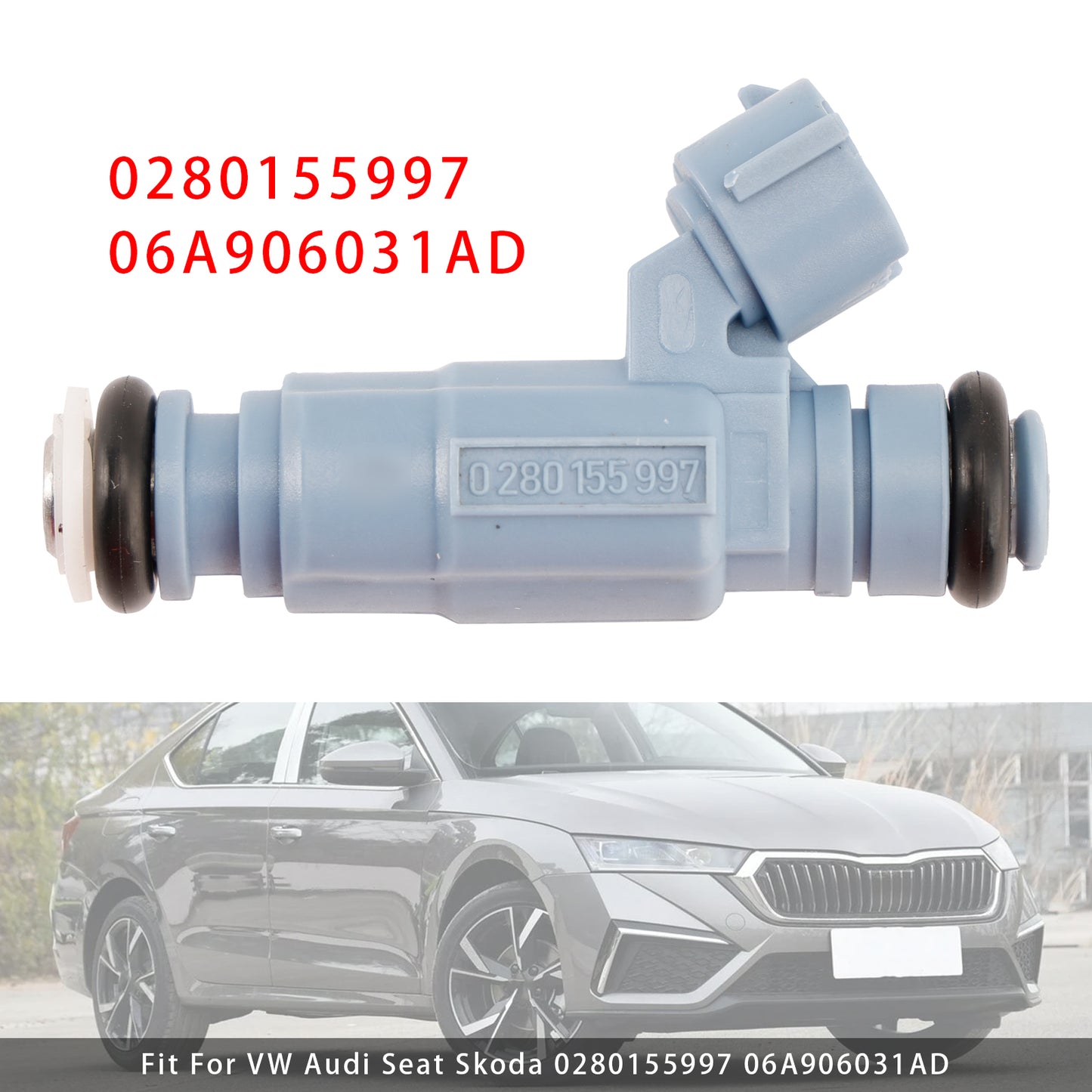 VW Audi Seat Skoda 0280155997 06A906031AD 06A906031 1Pcs Fuel Injector