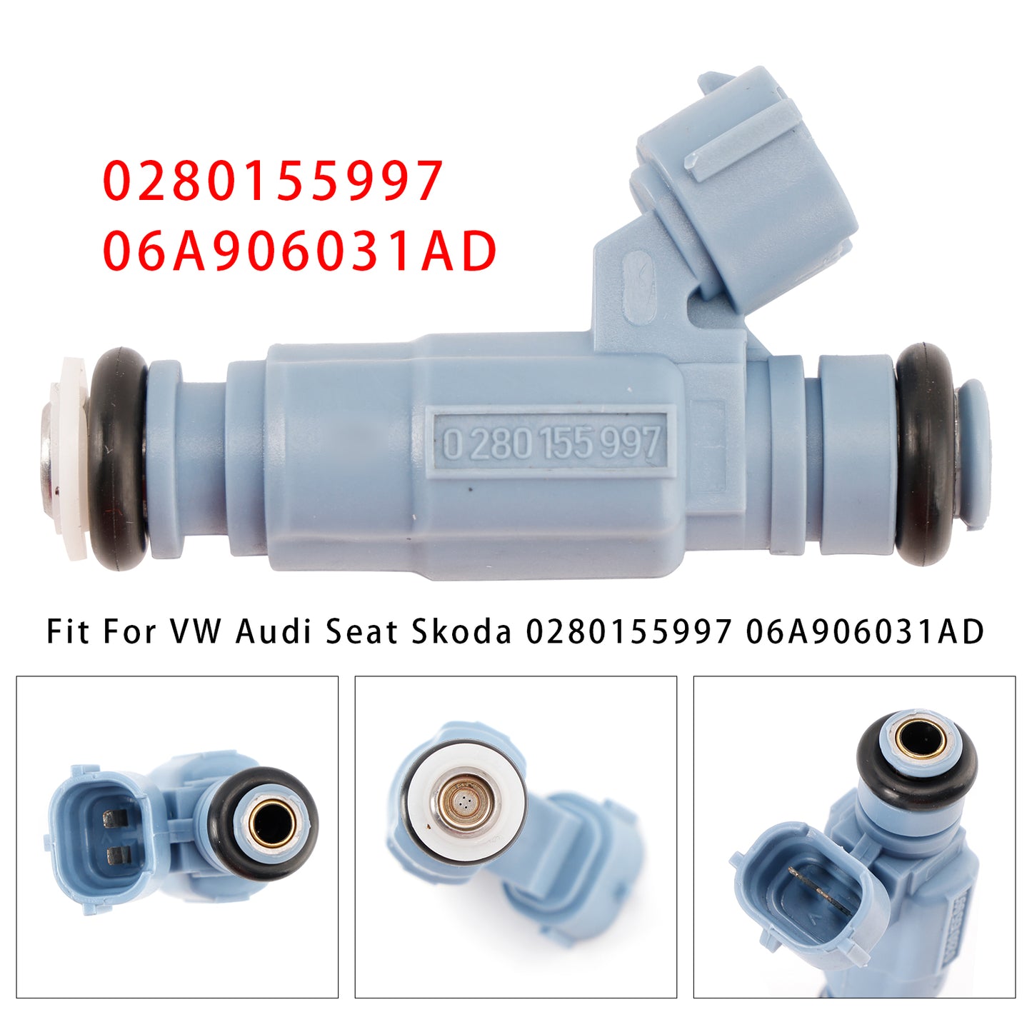 VW Audi Seat Skoda 0280155997 06A906031AD 06A906031 1Pcs Fuel Injector