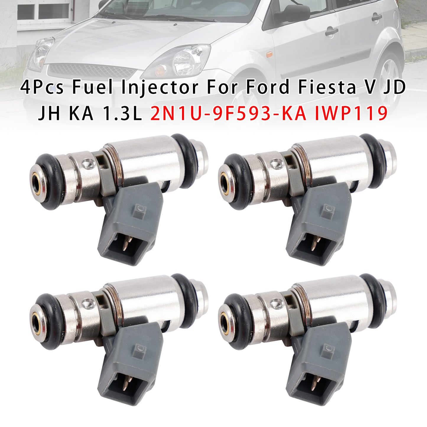 Ford Fiesta V JD JH KA 1.3L 2N1U-9F593-KA IWP119 4Pcs Fuel Injector