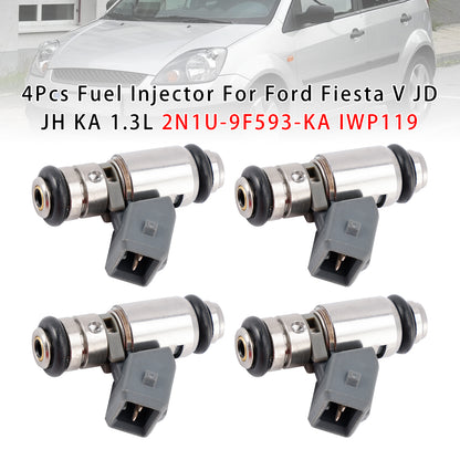 Ford Fiesta V JD JH KA 1.3L 2N1U-9F593-KA IWP119 4Pcs Fuel Injector