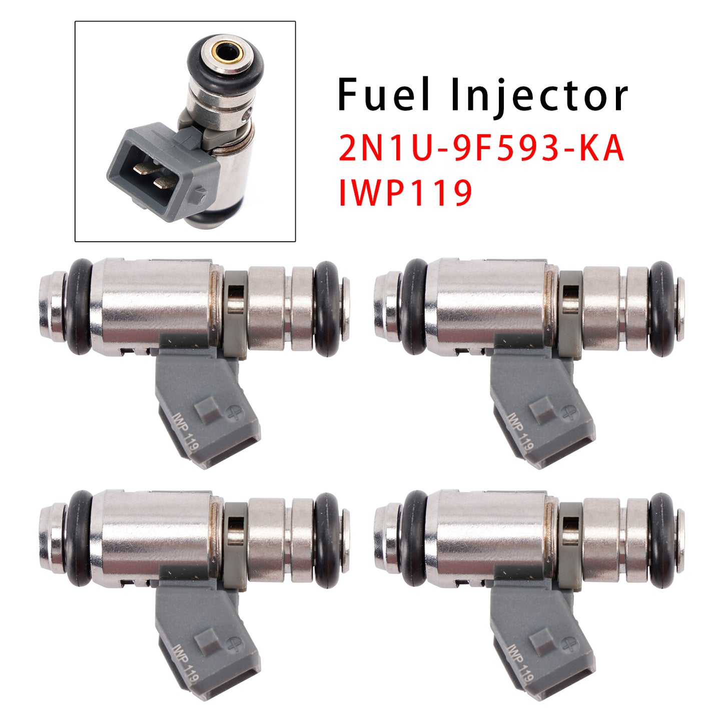 Ford Fiesta V JD JH KA 1.3L 2N1U-9F593-KA IWP119 4Pcs Fuel Injector