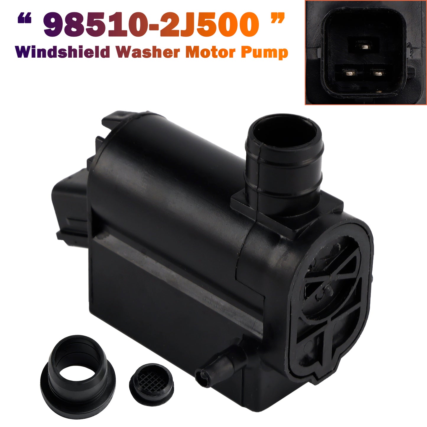 Hyundai 98510-2J500 Windshield Washer Motor Pump for Hyundai