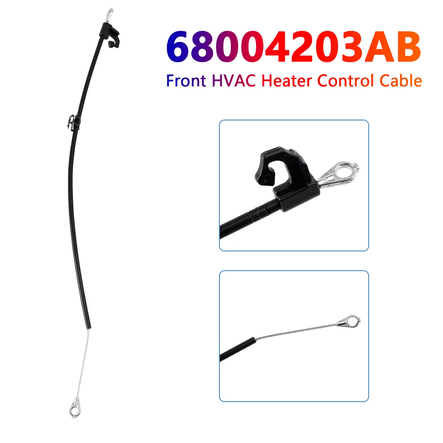 2007-2010 Jeep Wrangler 68004203AA Front HVAC Heater Control Cable