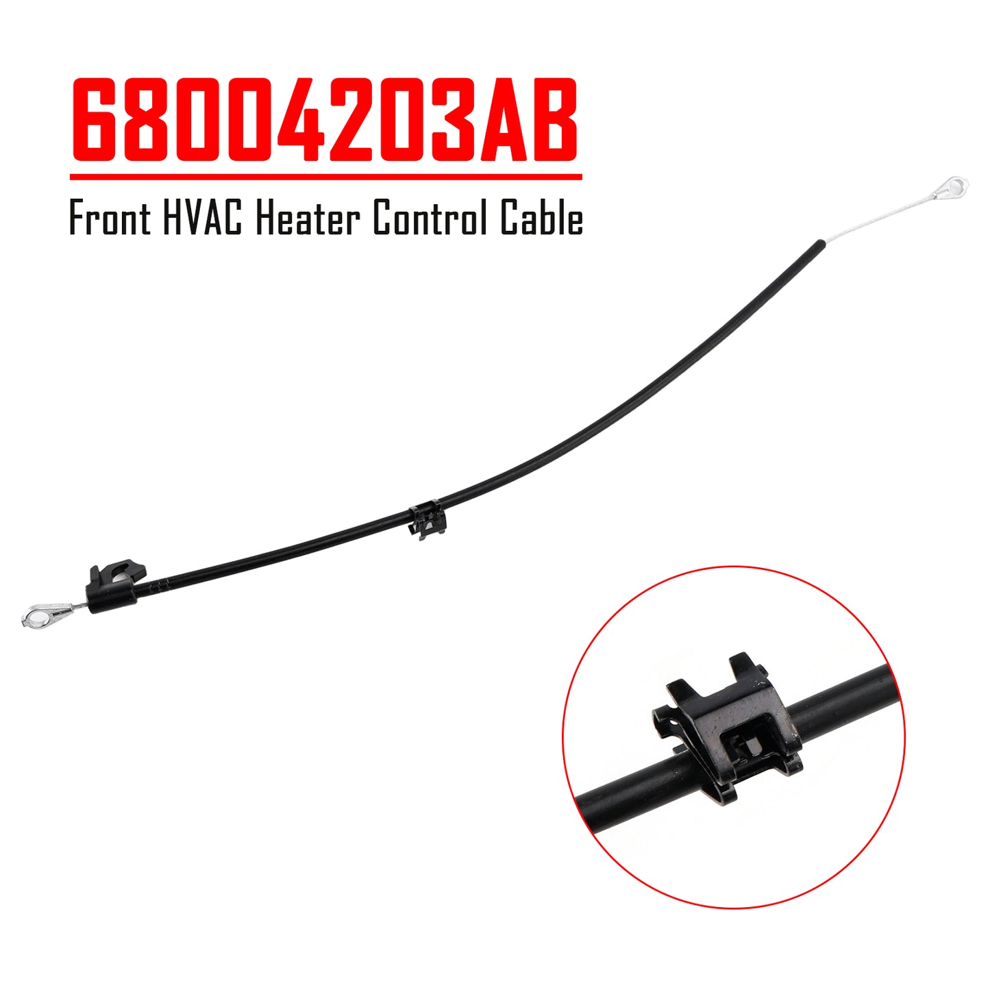 2007-2010 Jeep Wrangler 68004203AA Front HVAC Heater Control Cable