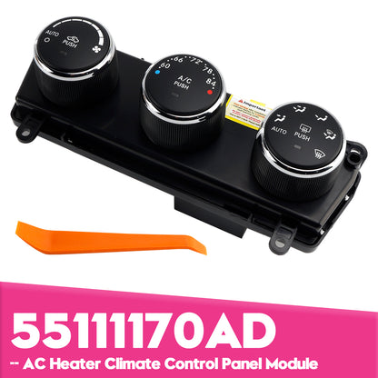 2011-2013 Jeep Wrangler 55111170AD AC Heater Climate Control Panel Module