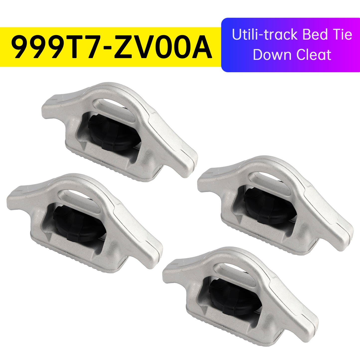 2005-2025 Nissan Frontier 999T7-ZV00A 4 Pcs Utili-track Bed Tie Down Cleat