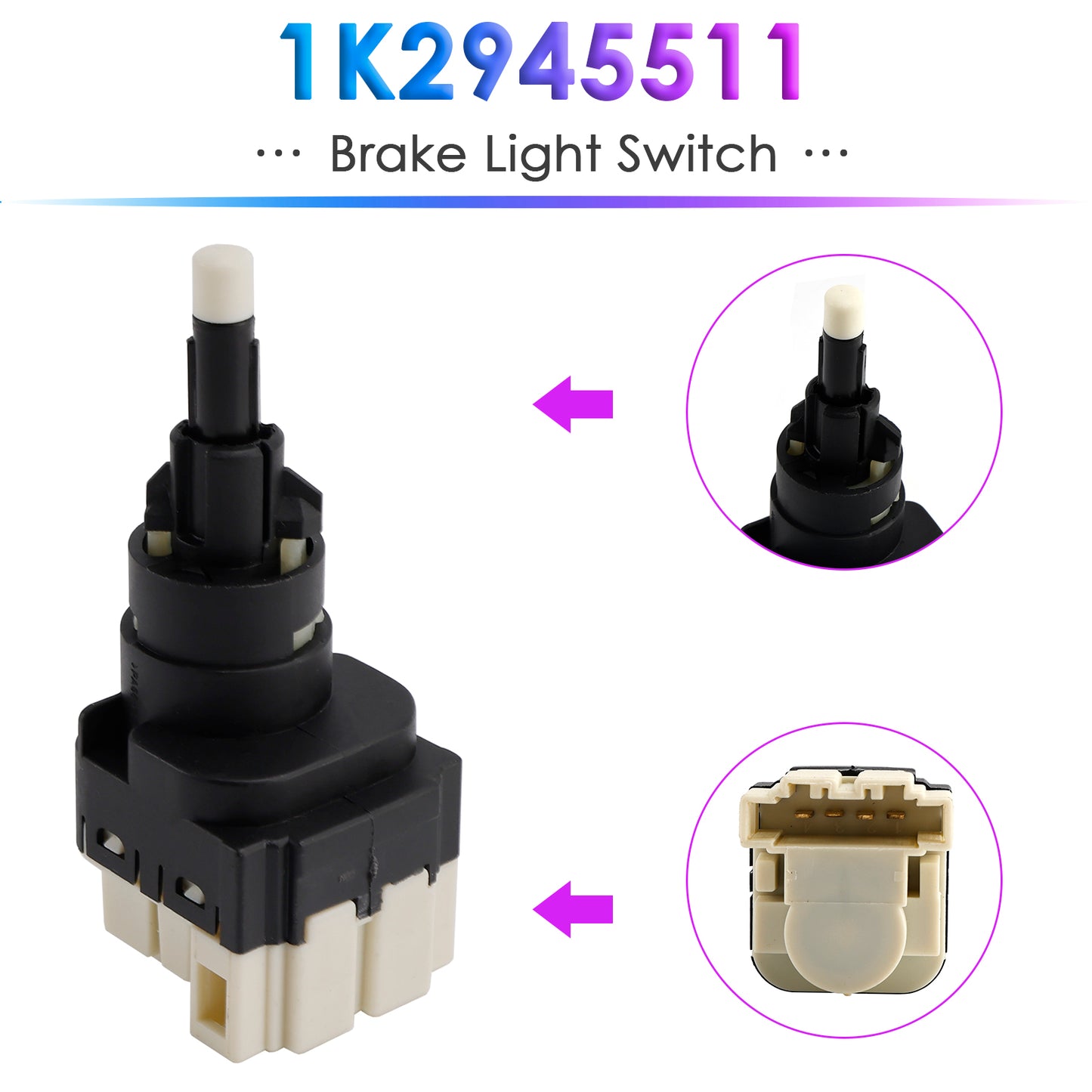 2003-2012 Audi A3 8P1 All Engine Hatchback 1K2945511 Brake Light Switch