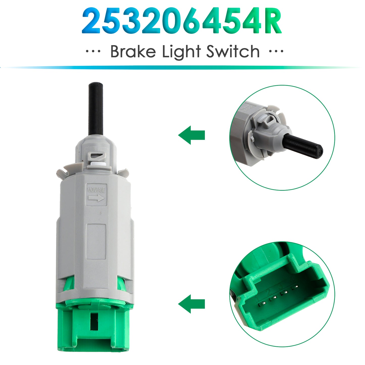 Smart Fortwo 253206454R Brake Light Switch