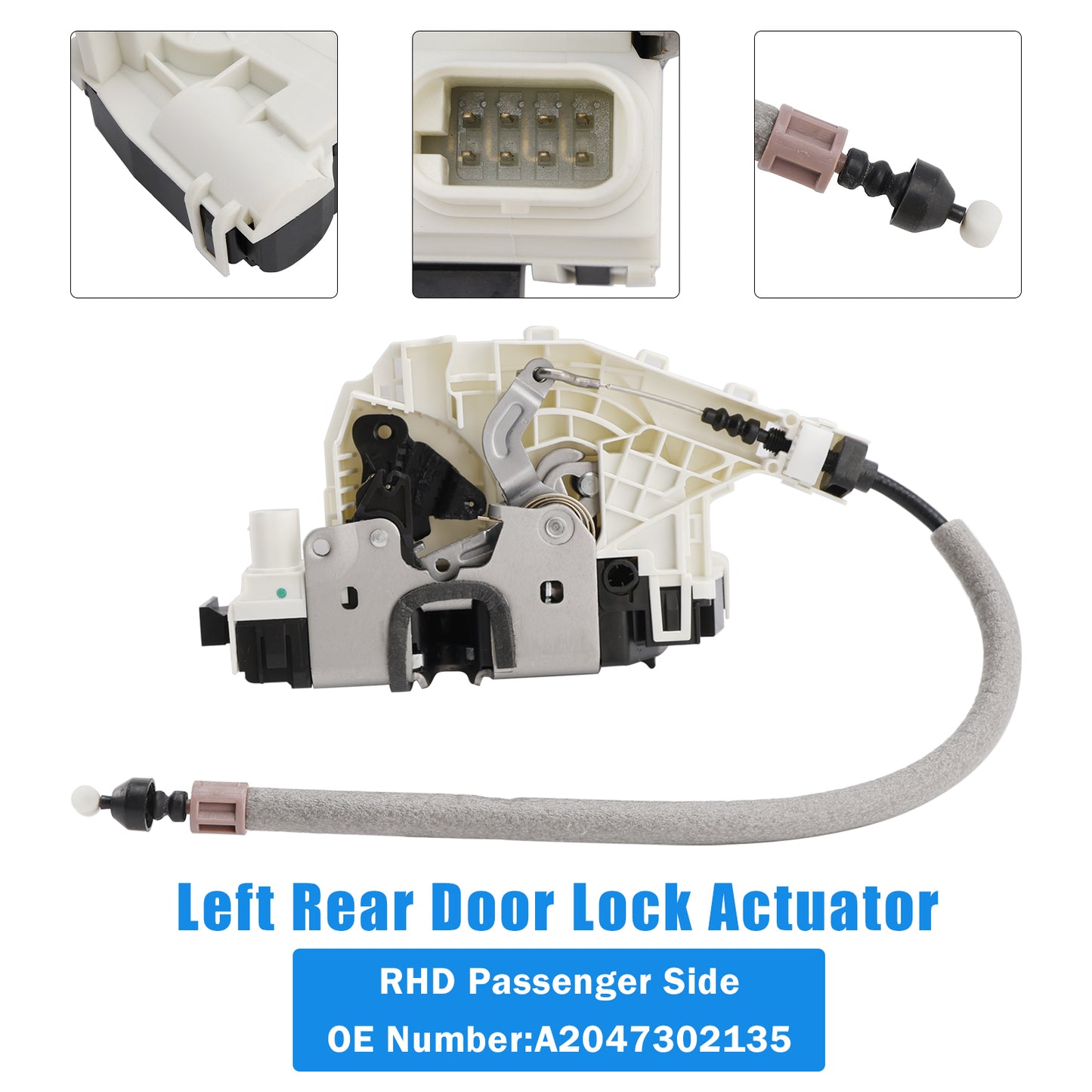 2007-2011 Mercedes C-Class W204 A2047302135 Left Rear Door Lock Actuator