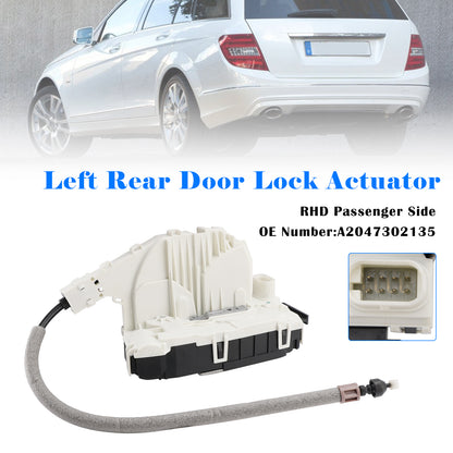 2007-2011 Mercedes C-Class W204 A2047302135 Left Rear Door Lock Actuator