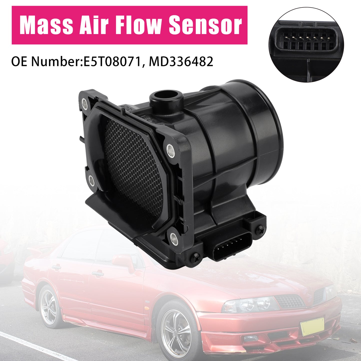 12/1997-5/2001 Mitsubishi Challenger PA 6G72 3.0L E5T08071 Mass Air Flow Meter Sensor