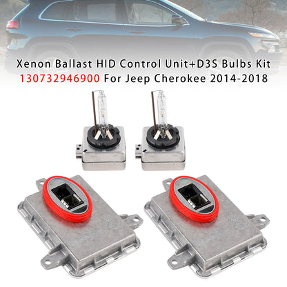 2014-2018 Jeep Cherokee Xenon Ballast HID Control Unit+ D3S Bulbs Kit