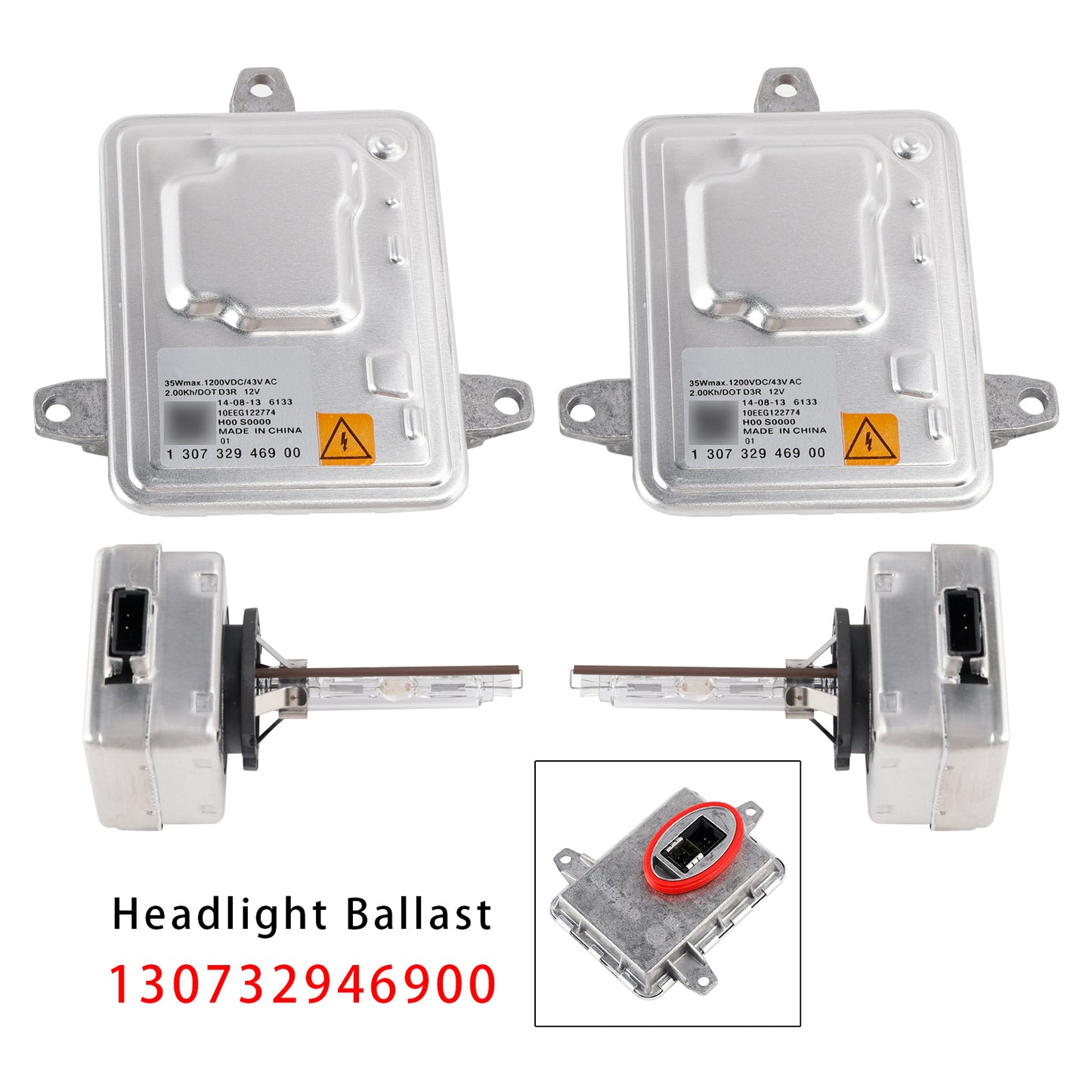 2014-2018 Jeep Cherokee Xenon Ballast HID Control Unit+ D3S Bulbs Kit