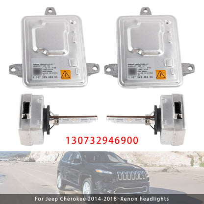 2014-2018 Jeep Cherokee Xenon Ballast HID Control Unit+ D3S Bulbs Kit