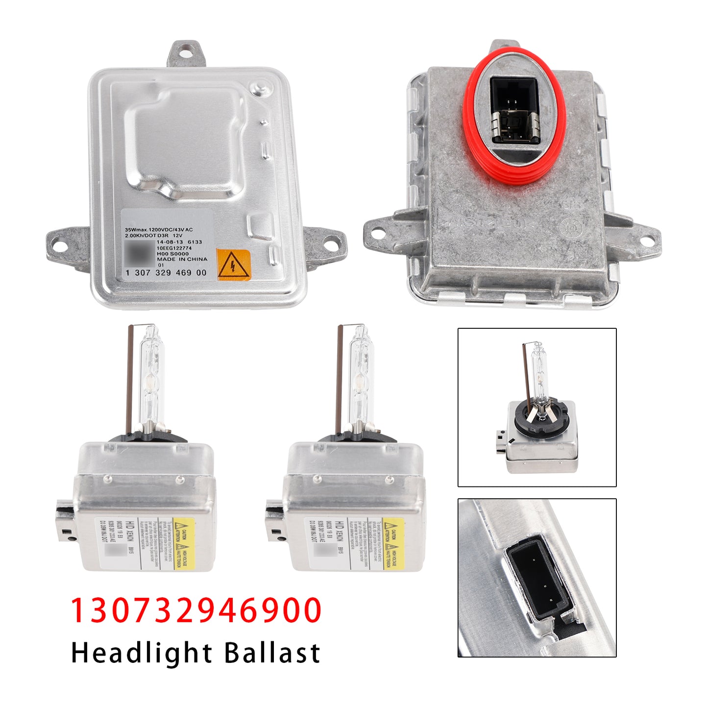 2014-2018 Jeep Cherokee Xenon Ballast HID Control Unit+ D3S Bulbs Kit