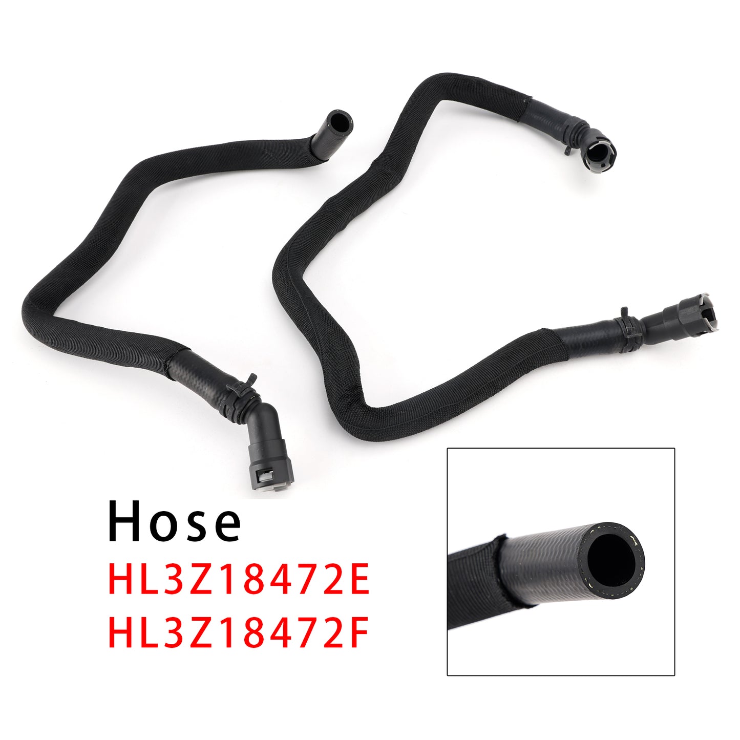 2017-2020 Ford F150 HL3Z18472E 2PCS HVAC Heater Water Hose Inlet-Outlet