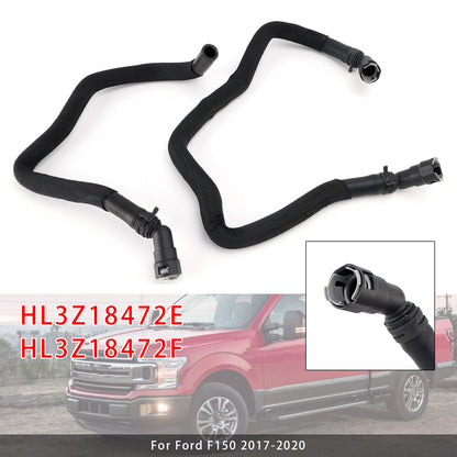 2017-2020 Ford F150 HL3Z18472E 2PCS HVAC Heater Water Hose Inlet-Outlet