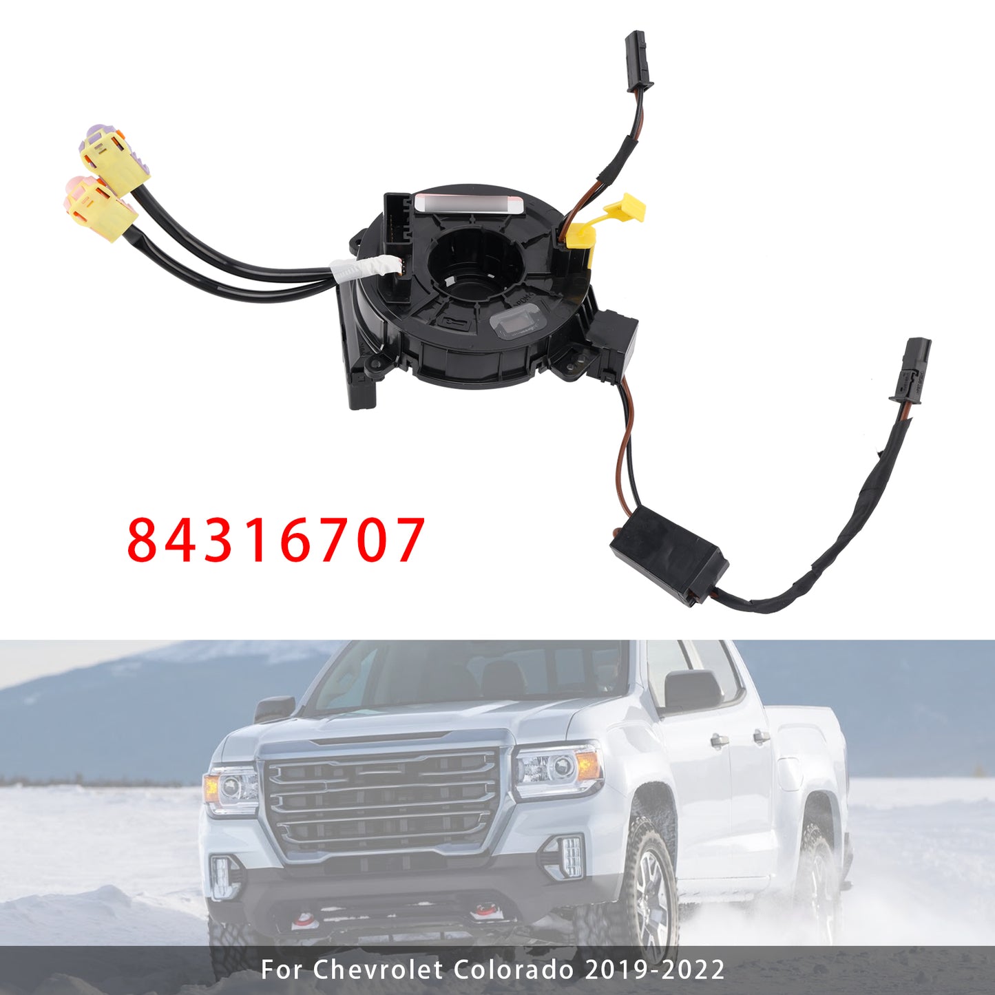 2019-2022 Chevrolet Colorado GMC Canyon 84316707 Clock Spring With Audio Control