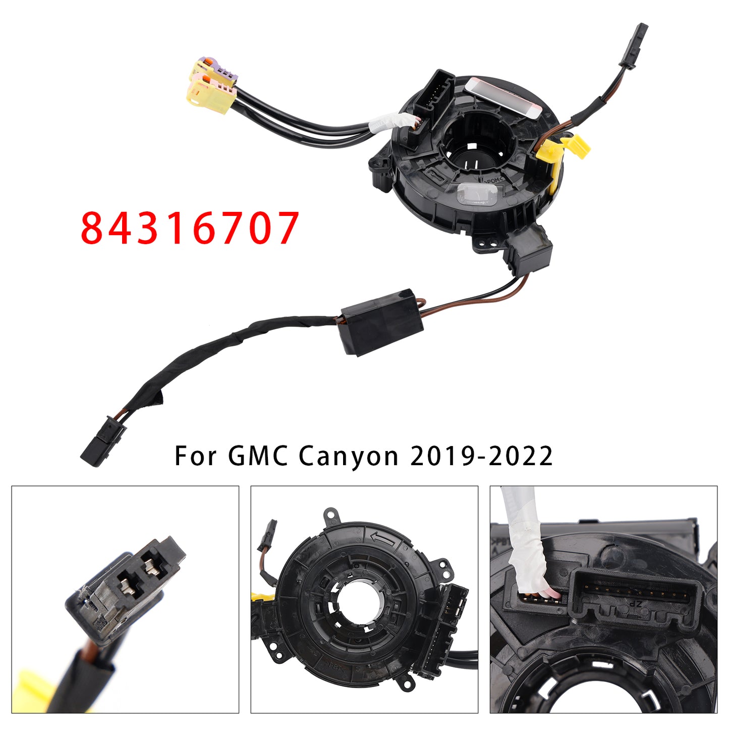 2019-2022 Chevrolet Colorado GMC Canyon 84316707 Clock Spring With Audio Control