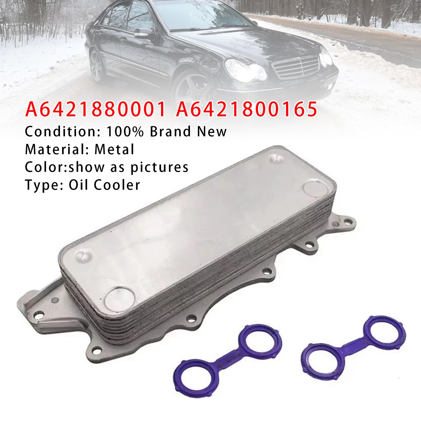 2005-2008 Mercedes E Class W211 E280 E320 CDI A6421880001 A6421800165 Oil Cooler