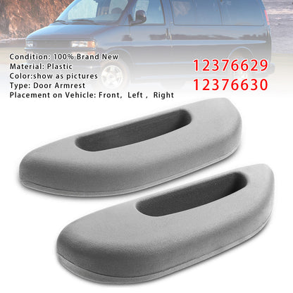 1996-2002 Chevrolet Express 1500 All Body Style Front Left & Right Gray 12376630 2PCS Door Armrest Pull Handle Cover