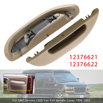 1996-2002 Chevy GMC Savana Van Tan 2PCS Door Armrest Pull Handle Cover
