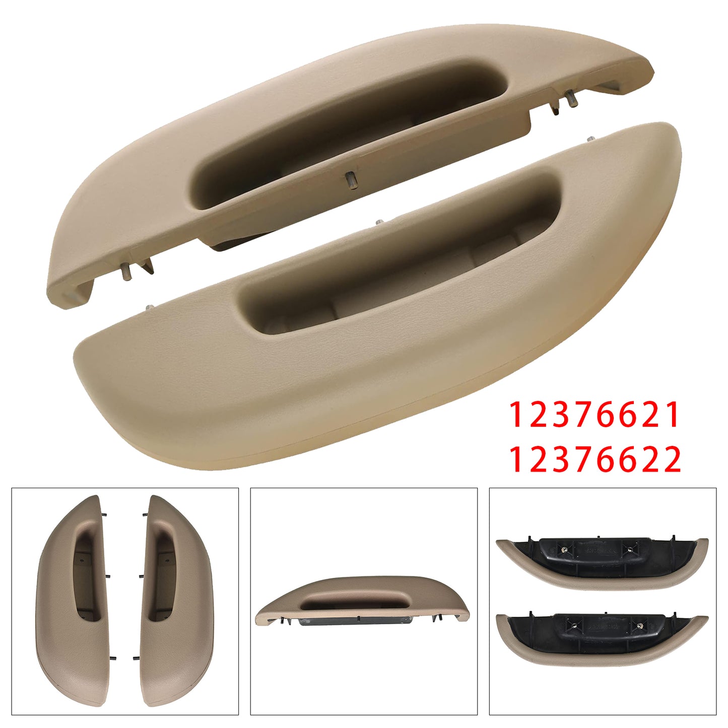 1996-2002 Chevy GMC Savana Van Tan 2PCS Door Armrest Pull Handle Cover