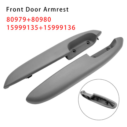 Suburban Silverado Sierra Grey‎ 15999135 15999136 80979 80980 2PCS Front Door Arm Rests