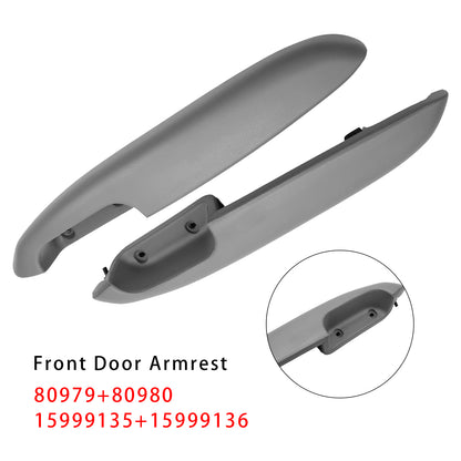 Suburban Silverado Sierra Grey‎ 15999135 15999136 80979 80980 2PCS Front Door Arm Rests